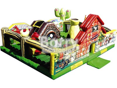 Outdoor Inflatable Toy Farm Theme Park Inflatable Playground With Blower BY-IP-070